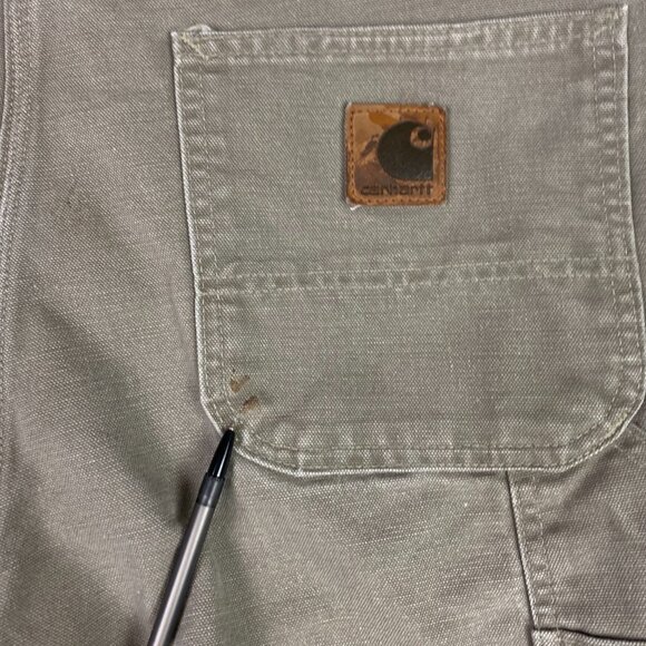 Carhartt B11 DES Carpenter Work Pants Men's 36 x 29 Canvas Cotton - Picture 8 of 15